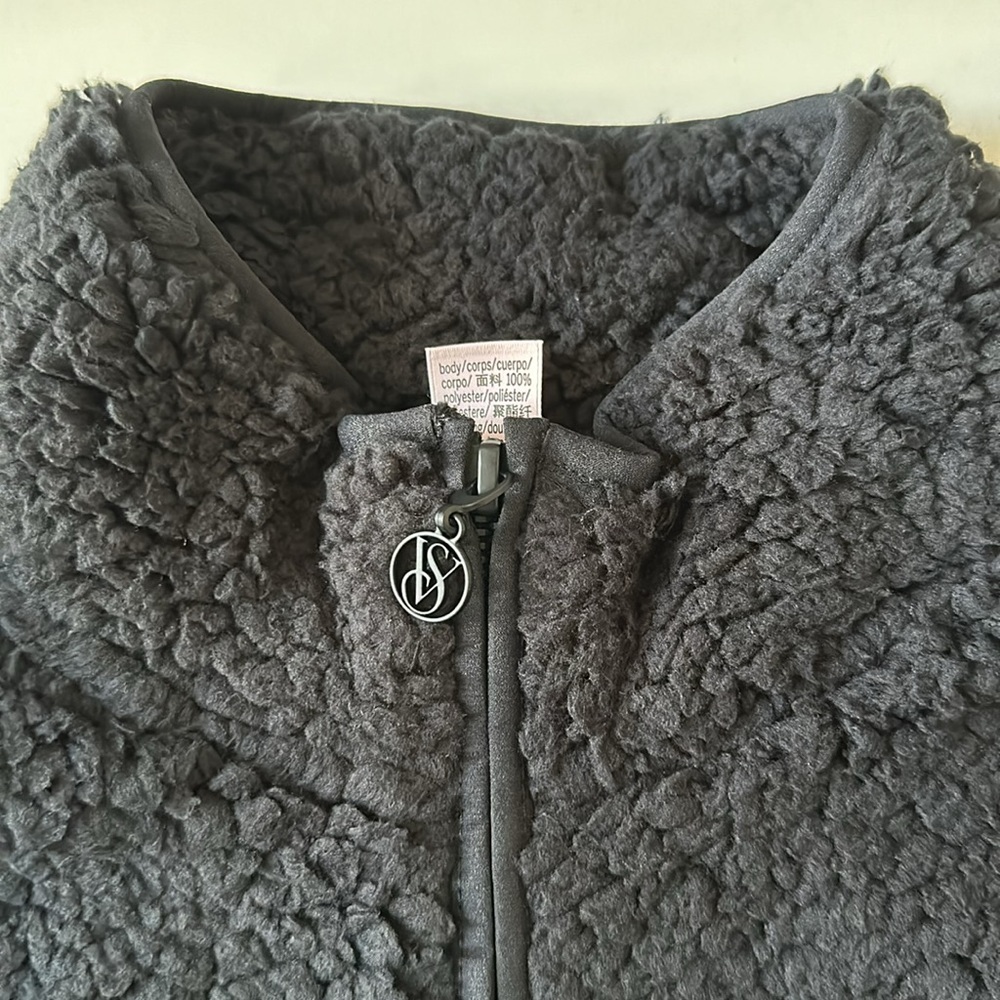 VICTORIA'S SECRET Cozy Fleece Full-Zip Mock Neck Jacket Size L - Picture 8 of 12